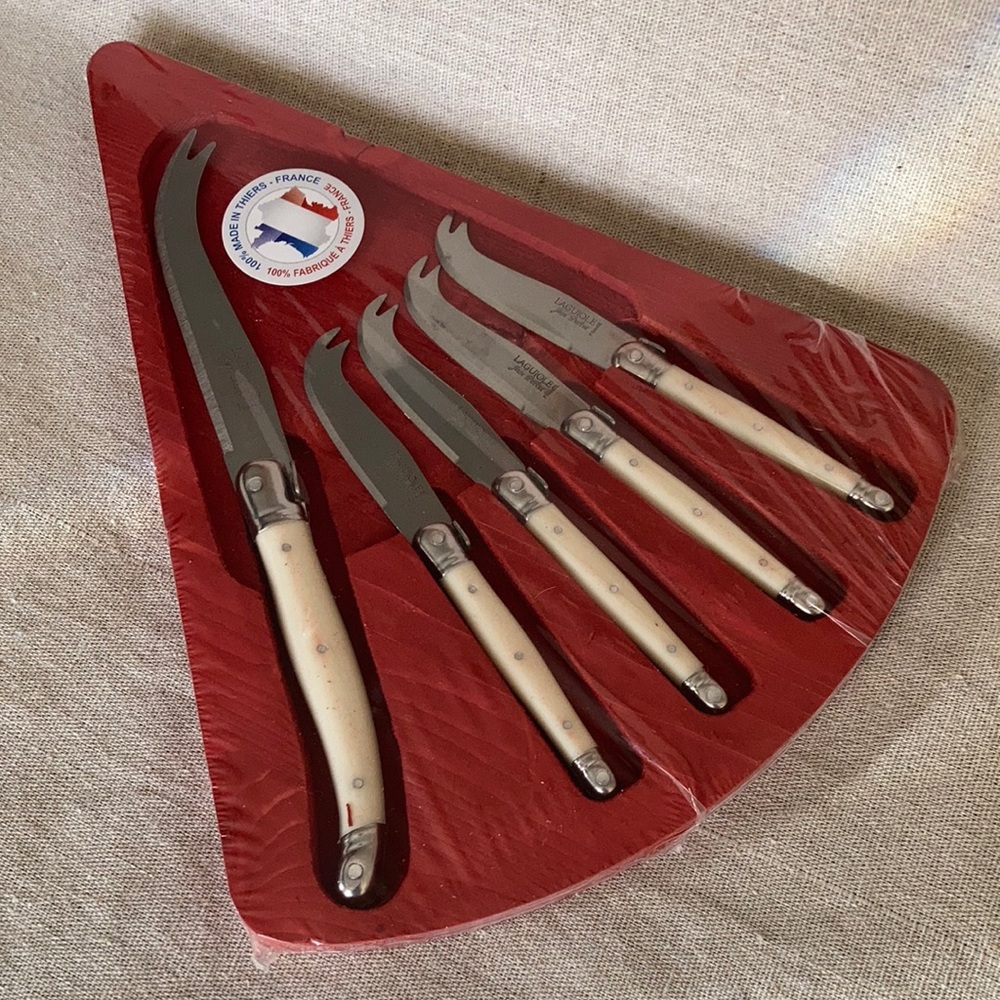 Vintage Jean Dubost Laguiole 5 piece cheese set